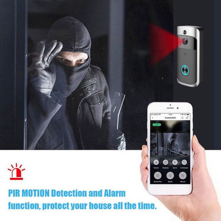 Wireless Wifi Video Doorbell Smart Phone Camera Door Bell Ring Intercom Security