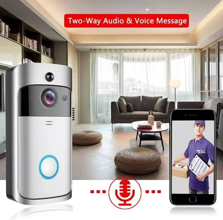 Wireless Wifi Video Doorbell Smart Phone Camera Door Bell Ring Intercom Security