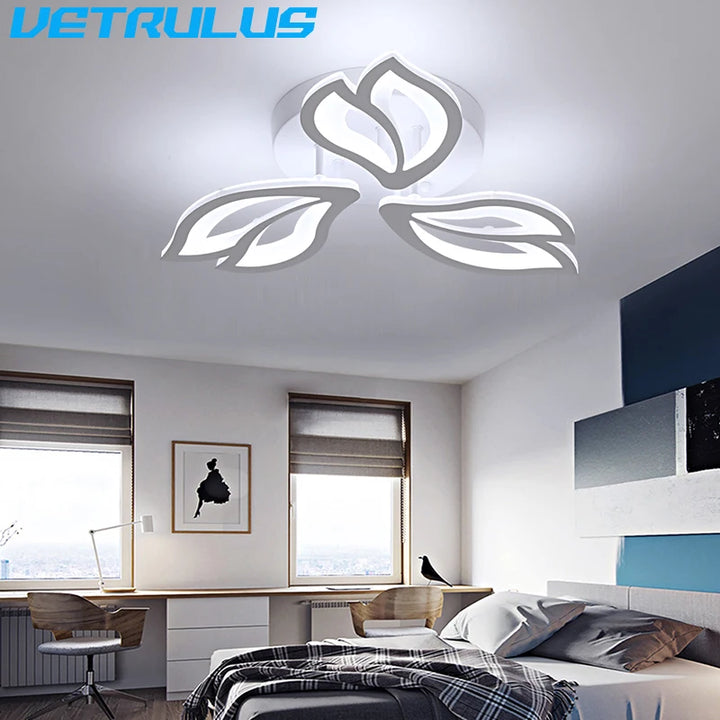 Modern Acrylic Led Ceiling Lamp Chandelier Geometric Designed Nordic Indoor Fixtures Living Dining Room Decor Home Luminaire