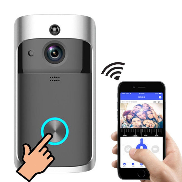 Wireless Wifi Video Doorbell Smart Phone Camera Door Bell Ring Intercom Security