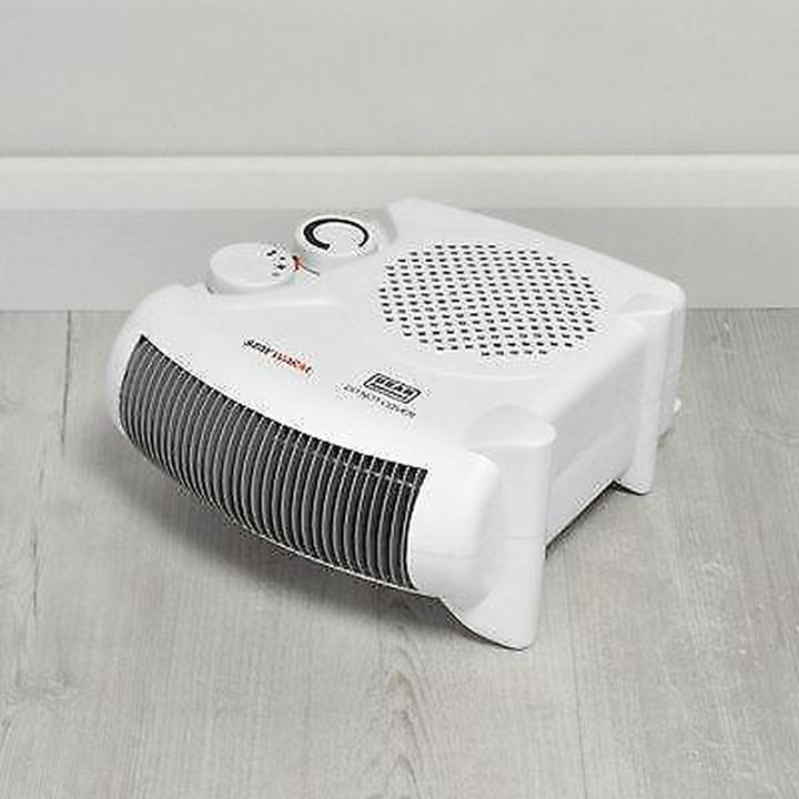 Electric Fan Heater Thermostat 2Kw Portable 2 Heat Settings Hot/Cool Blow