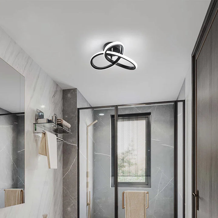 Modern LED Ceiling Light, 20W Modern Spiral Design LED Lamp for Corridors, Kitchens, Bedrooms, Balcony Windows, Bathroom