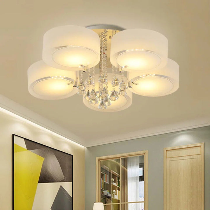 Illuminate your space with the stunning Myra Acrylic Semi Flush Mount! ✨💡 #HomeDecor #LightingDesign