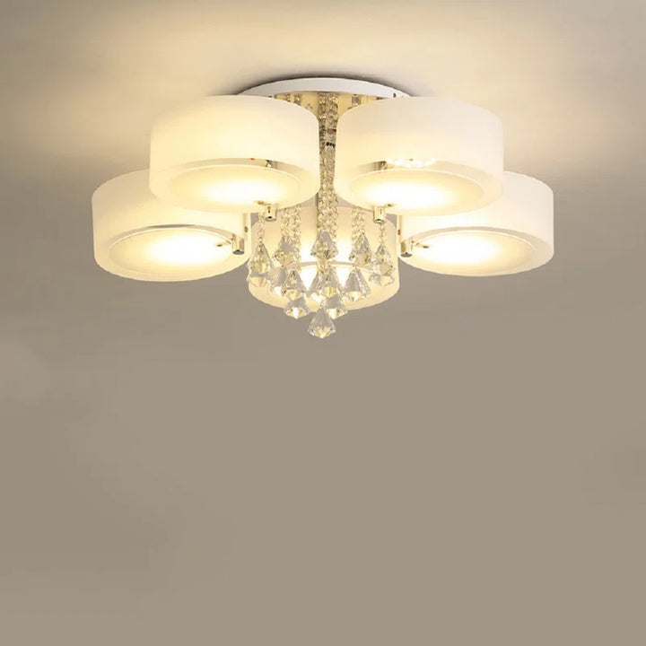 Illuminate your space with the stunning Myra Acrylic Semi Flush Mount! ✨💡 #HomeDecor #LightingDesign