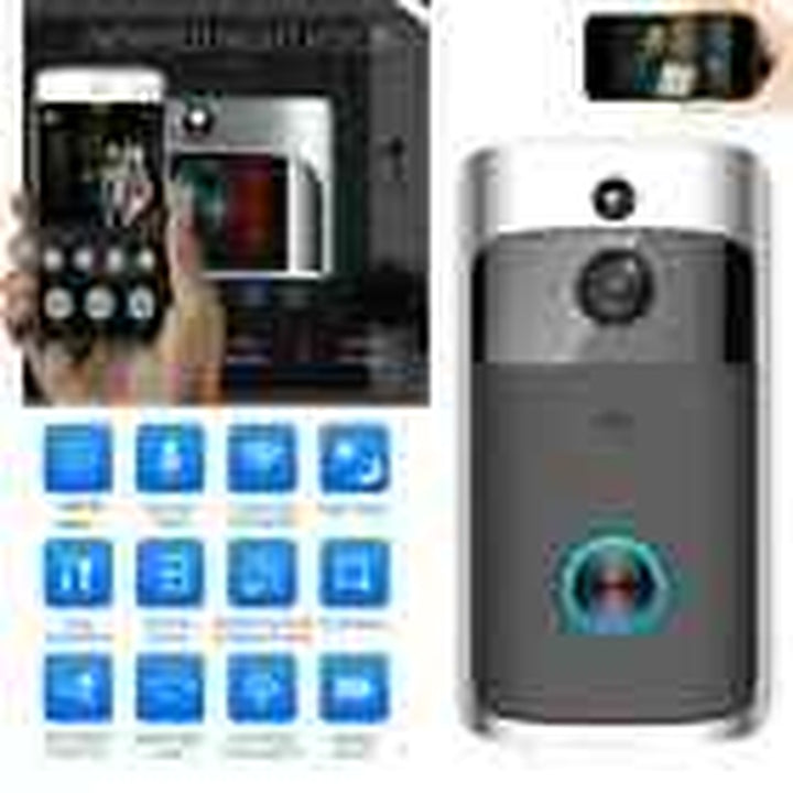 Wireless Wifi Video Doorbell Smart Phone Camera Door Bell Ring Intercom Security