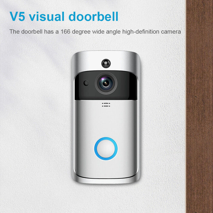 Wireless Wifi Video Doorbell Smart Phone Camera Door Bell Ring Intercom Security