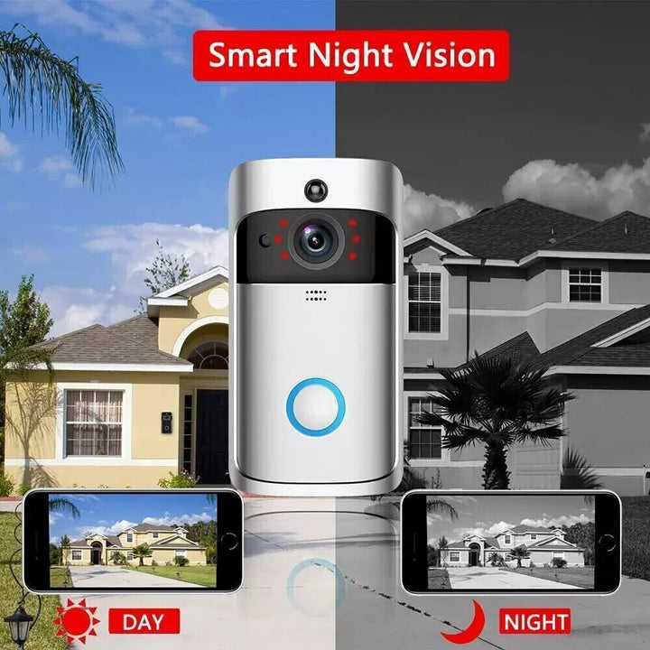 Wireless Wifi Video Doorbell Smart Phone Camera Door Bell Ring Intercom Security