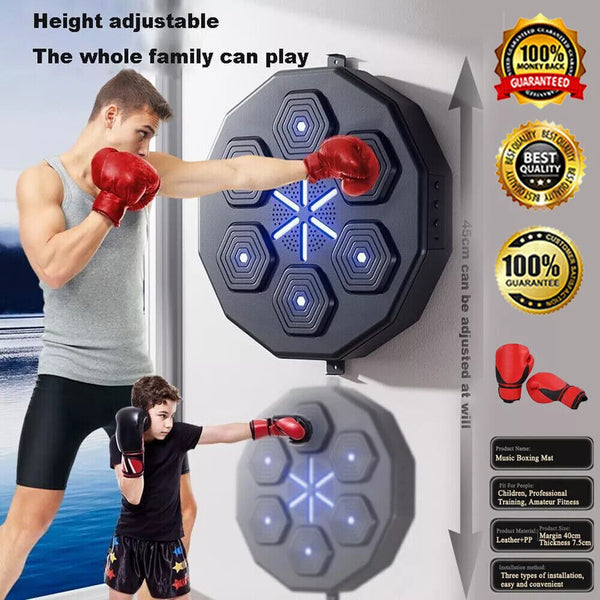 Boxing Training Music Electronic Boxing Wall Target Smart Wall Mounted Combat UK